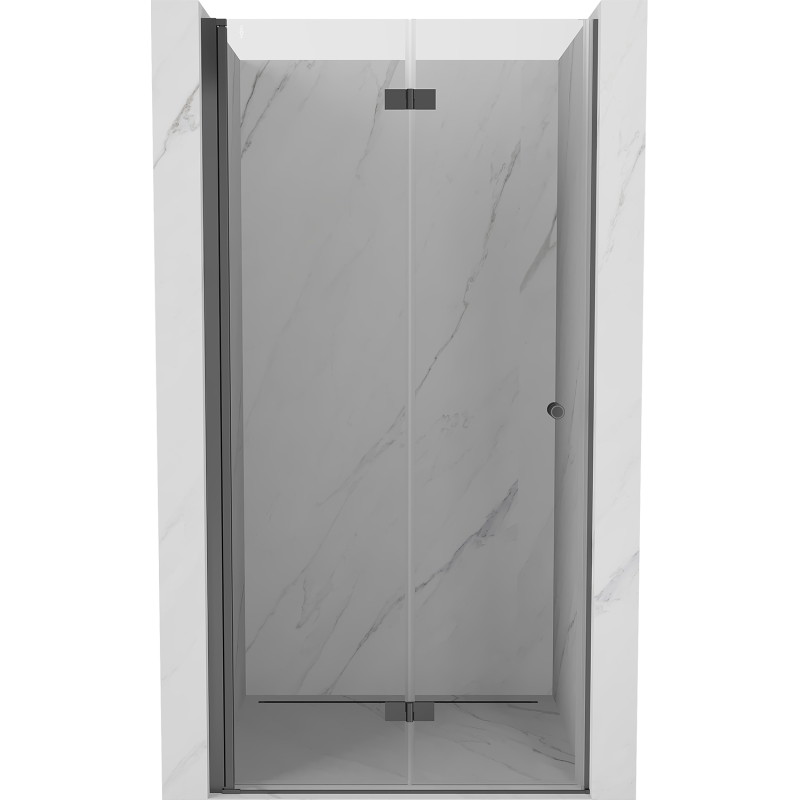 Mexen Mist-F ușă de duș pliabilă stânga 100 cm, transparentă, gun metal - 8A6-100-000-95-00-L