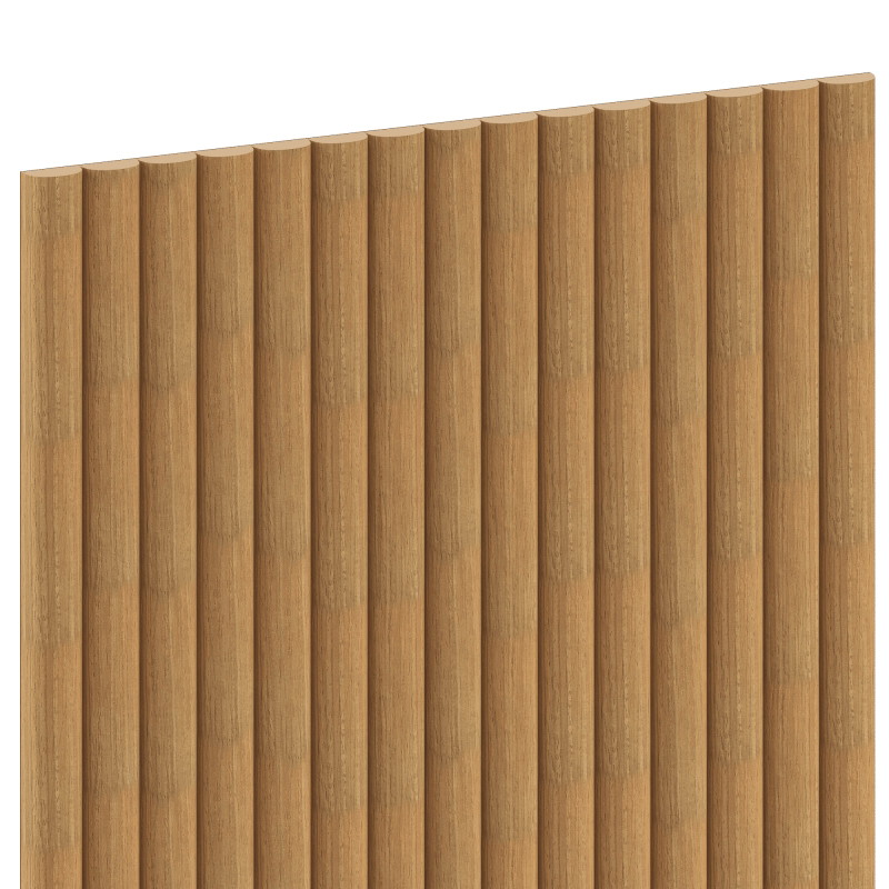 Mexen Ovalo 03 rugalmas, bordázott falpanelek 280 x 36 cm, technikai furnér, Classic Tölgy - S130-280-03-041