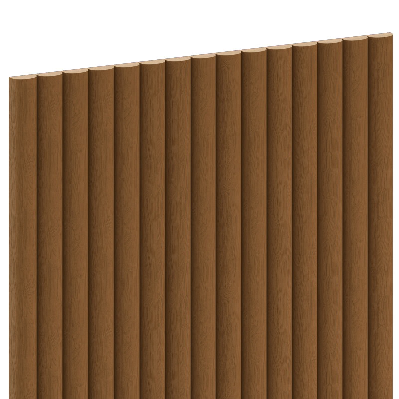Mexen Ovalo 03 lamele de perete canelate flexibile 280 x 36 cm, furnir tehnic, Stejar Natural - S130-280-03-042