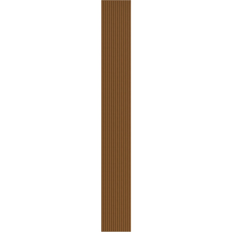 Mexen Ovalo 03 Ribizált rugalmas fali panelek 280 x 36 cm, technikai furnér, Természetes Tölgy - S130-280-03-042