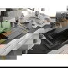 Mexen Andres Chiuvetă de granit de 1,5 compartiment cu picurător și baterie de bucătărie Telma, Neagră - 6515-77-670200-50-B