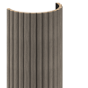Mexen Ovalo 03 lame rigate pentru pereți, elastice, 280 x 36 cm, furnir tehnic, Stejar Gri - S130-280-03-043