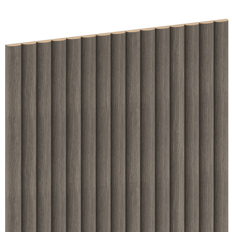 Mexen Ovalo 03 lame rigate pentru pereți, elastice, 280 x 36 cm, furnir tehnic, Stejar Gri - S130-280-03-043