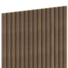 Mexen Ovalo 03 Rugalmas, bordázott fali lamellák, műszaki furnér, 280 x 36 cm, Sötét Dió - S130-280-03-044