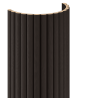 Mexen Ovalo 03 lamele de perete cu caneluri, flexibile, 280 x 36 cm, furnir tehnic, Stejar Negru - S130-280-03-046