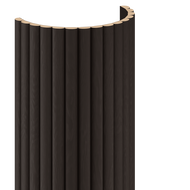 Mexen Ovalo 03 Rugalmas hullámlemezek 280 x 36 cm, technikai furnér, Fekete Tölgy - S130-280-03-046