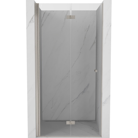 Mexen Mist-F ușă de duș pliabilă pe stânga 75 cm, transparentă, nichel periat - 8A6-075-000-97-00-L