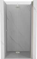 Mexen Mist-F 65 cm-es jobboldali, összecsukható zuhanyajtó, átlátszó, csiszolt nikkel - 8A6-065-000-97-00-P