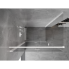 Mexen Mist-F cabina de duș pliabilă stânga 105 x 80 cm, transparent, albă - 8A6T-105-080-20-00-L