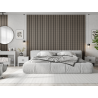 Mexen Lam-F Slim 01 panouri acustice de perete 280 x 36,5 cm, fetru 9 mm, furnir tehnic, Stejar Gri - S107-280-01-043