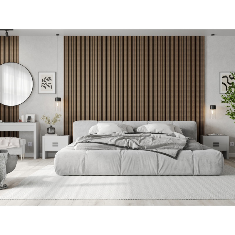 Mexen Lam-F Slim 01 lamele de perete acustice 280 x 36,5 cm, pâslă 9 mm, furnir tehnic, Nuc Întunecat - S107-280-01-044