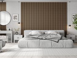 Mexen Lam-F lamele acustice de perete 275 x 30 cm, fetru 8 mm, furnir tehnic, Stejar Auriu - S105-275307-3015-003