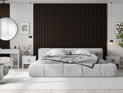 Mexen Lam-F Slim 01 lamele de perete acustice 280 x 36,5 cm, fetru 9 mm, furnir tehnic, Stejar Negru - S107-280-01-046
