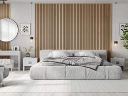Mexen Lam-F lamele acustice de perete 275 x 30 cm, fetru 8 mm, furnir tehnic, Stejar Auriu - S105-275307-3015-003