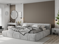 Mexen Lam-F lamele acustice de perete 275 x 30 cm, fetru 8 mm, furnir tehnic, Stejar Auriu - S105-275307-3015-003