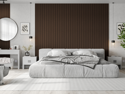 Mexen Lam-F Nano 01 lamele de perete acustice 280 x 32,4 cm, fetru 9 mm, furnir tehnic, Stejar Mocca - S108-280-01-045
