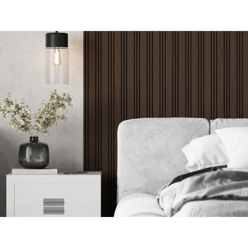 Mexen Lam-F Nano 01 lamele de perete acustice 280 x 32,4 cm, fetru 9 mm, furnir tehnic, Stejar Mocca - S108-280-01-045