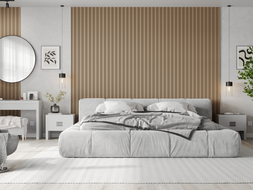 Mexen Lam-F lamele acustice de perete 275 x 30 cm, fetru 8 mm, furnir tehnic, Stejar Auriu - S105-275307-3015-003
