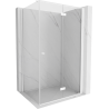 Mexen Mist-F összecsukható jobbos zuhanykabin 70 x 100 cm, átlátszó, fehér - 8A6T-070-100-20-00-P