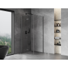 Mexen Mist-F cabina de duș pliabilă stânga 70 x 70 cm, transparentă, gun gray periat - 8A6T-070-070-66-00-L