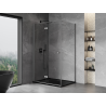 Mexen Mist-F összecsukható zuhanykabin bal 100 x 85 cm, átlátszó, gun metal - 8A6T-100-085-95-00-L