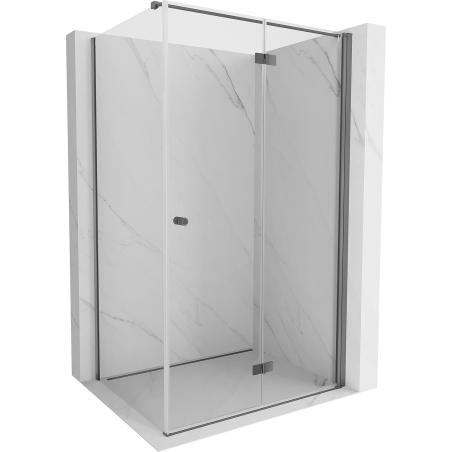 Mexen Mist-F cabina de duș pliabilă dreapta 75 x 85 cm, transparentă, gun metal - 8A6T-075-085-95-00-P