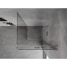 Mexen Mist-F cabina de duș pliabilă dreapta 80 x 80 cm, transparent, nichel periat - 8A6T-080-080-97-00-P