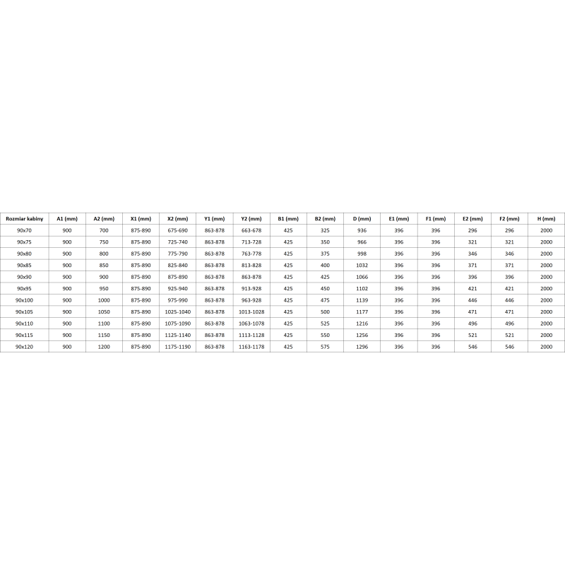 Mexen Mist-F Duo cabină de duș pliabilă stânga 90 x 80 cm, transparent, albă - 8A6-090L-080P-20-00