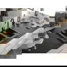 Mexen Carlos chiuvetă de granit cu 1,5 compartiment și baterie de bucătărie Telma, Neagră/Argintiu metalic - 6518-73-670200-70-B