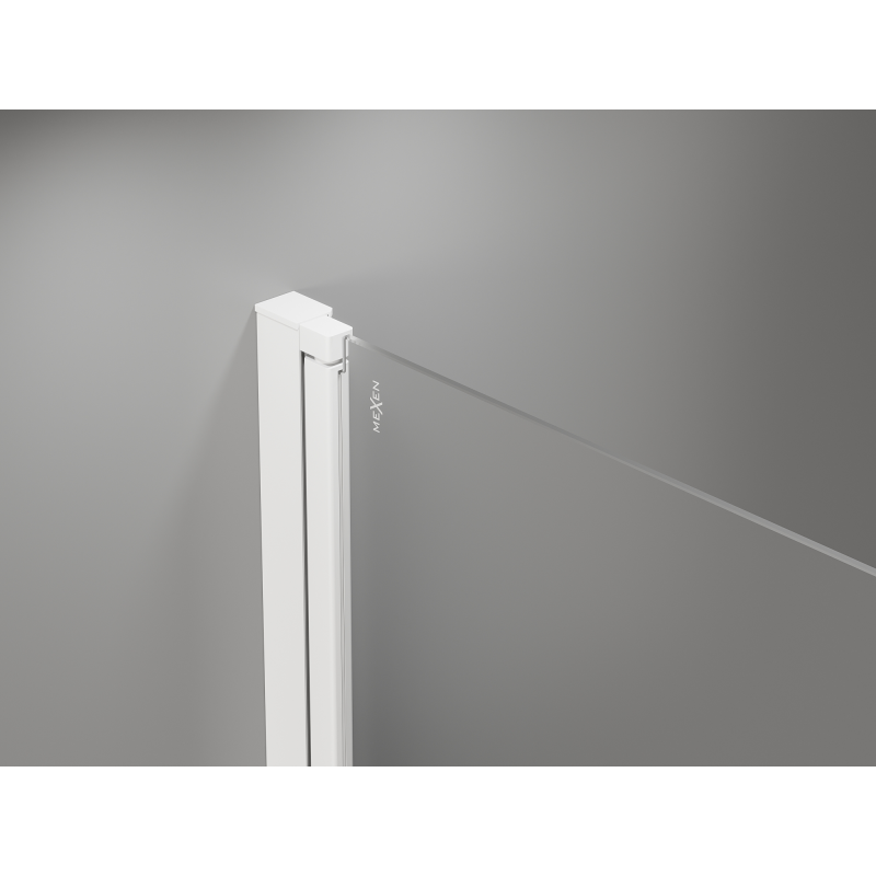 Mexen Mist-F Duo cabină de duș pliabilă 90 x 90 cm, transparentă, albă - 8A6-090L-090P-20-00