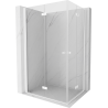 Mexen Mist-F Cabina de duș pliabilă Duo stânga 100 x 90 cm, transparent, albă - 8A6-100L-090P-20-00