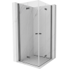Mexen Mist-F Duo cabină de duș pliabilă 70 x 70 cm, transparentă, gri periat - 8A6-070L-070P-66-00