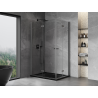 Mexen Mist-F Cabină de duș Duo pliabilă stânga 75 x 70 cm, transparentă, gri armat periat - 8A6-075L-070P-66-00