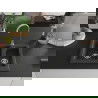 Mexen Carlos chiuvetă de granit cu 1,5 cuve și baterie de bucătărie Telma, negru cu pete - 6518-76-670200-00