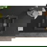 Mexen Carlos chiuvetă de granit cu 1,5 cuve cu baterie de bucătărie Telma, negru pătat - 6518-76-670200-70