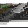 Mexen Carlos chiuvetă din granit cu 1,5 compartimente și baterie de bucătărie Telma, negru pătat - 6518-76-670200-70-B