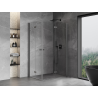 Mexen Mist-F Duo cabină de duș pliabilă dreaptă 75 x 120 cm, transparent, gri pistil periat - 8A6-075L-120P-66-00