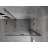 Mexen Mist-F Duo cabină de duș pliabilă dreaptă 75 x 120 cm, transparent, gri pistil periat - 8A6-075L-120P-66-00
