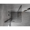 Mexen Mist-F Cabină de duș Duo pliabilă 100 x 100 cm, transparentă, gun metal - 8A6-100L-100P-95-00