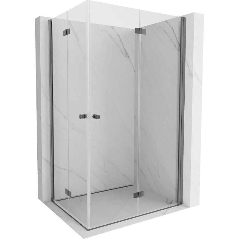 Mexen Mist-F Duo cabină de duș pliabilă dreapta 100 x 110 cm, transparentă, metal armat - 8A6-100L-110P-95-00