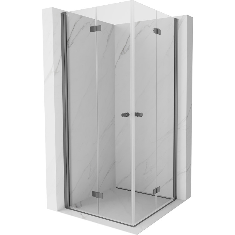 Mexen Mist-F Cabină de duș Duo pliabilă 115 x 115 cm, transparentă, metal armat - 8A6-115L-115P-95-00