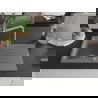 Mexen Cesar chiuvetă de granit cu un compartiment, cu picurător și baterie de bucătărie Duero, gri - 6514-71-671600-71