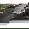 Mexen Cesar chiuvetă de granit cu un compartiment, cu picurător și baterie de bucătărie Duero, Neagră - 6514-77-671600-00