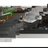 Mexen Cesar chiuvetă de granit cu un compartiment, cu picurător și baterie de bucătărie Duero, Neagră - 6514-77-671600-50