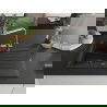 Mexen Cesar chiuvetă de granit cu un compartiment, cu picurător și baterie de bucătărie Duero, Neagră - 6514-77-671600-50-B