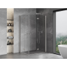 Mexen Mist-F Cabină de duș dublă pliabilă dreapta 85 x 120 cm, transparent, nichel periat - 8A6-085L-120P-97-00