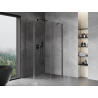 Mexen Mist cabina de duș pentagonală asimetrică cu balamale 90 x 100 cm transparent gri periat - 8A8-090-100-66-00
