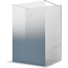 Mexen Kioto perete de duș independent 120 x 200 cm, ombre albastru 8 mm, aur roz - 800-120-002-60-46