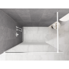 Mexen Kioto Walk-in Zuhanyfal 120 x 200 cm, fehér ombre 8 mm, fehér - 800-120-101-20-86