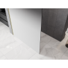 Mexen Kioto Walk-in zuhanyfal 140 x 200 cm, fehér ombre 8 mm, arany matt - 800-140-101-55-86